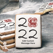 Load image into Gallery viewer, Year of the Lunar Animal Custom Message Cookies (Rectangle)