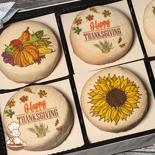 Harvest Time Cookie Gift Box (Round Unfrosted)