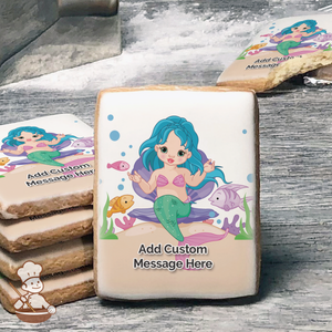 Mermaids are Magical Custom Message Cookies (Rectangle)