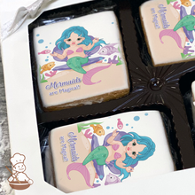 Load image into Gallery viewer, Mermaids are Magical Cookie Gift Box (Rectangle)