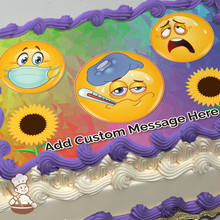 Load image into Gallery viewer, Emoji Get Well Soon Photo Cake