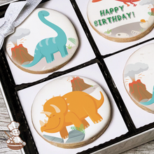 Load image into Gallery viewer, Dino Collection Cookie Gift Box (Round)