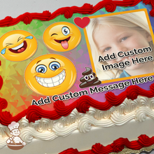 Load image into Gallery viewer, Emoji Fan Custom Photo Cake