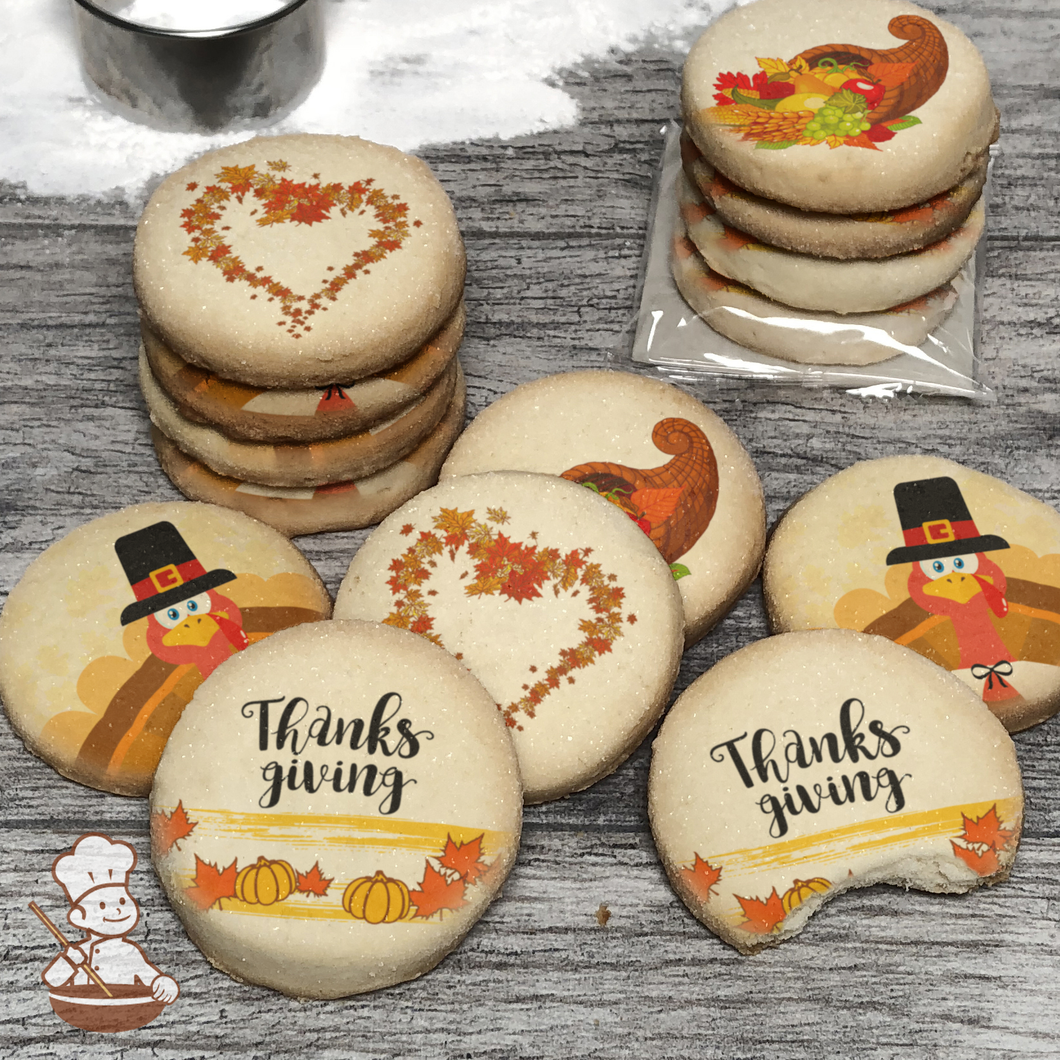 Thanks Giving Cookie Set (Round Unfrosted)