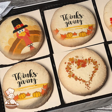 Load image into Gallery viewer, Thanks Giving Cookie Gift Box (Round Unfrosted)