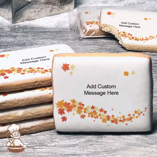 Autumn Breeze Custom Message Cookies (Rectangle)