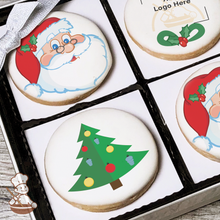 Load image into Gallery viewer, Christmas Delivery Logo Cookie Gift Box (Round)