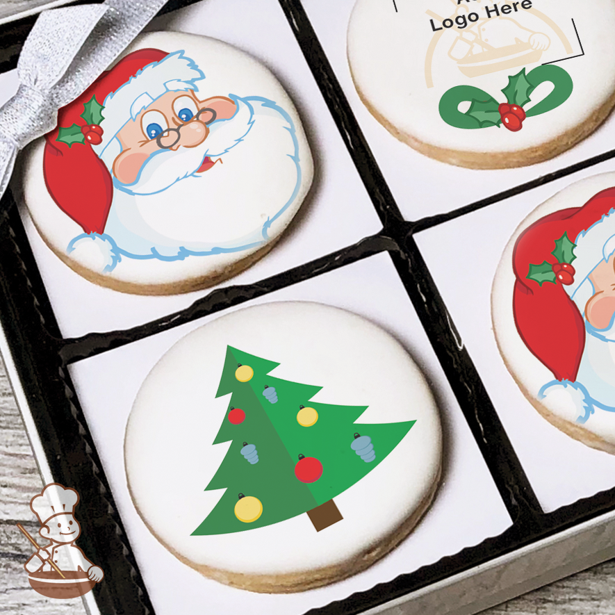 Christmas Delivery Logo Cookie Gift Box (Round)