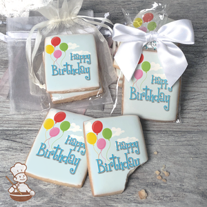 Balloons in the Sky Cookies (Rectangle)