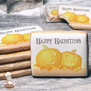 Happy Haunting Jack-o-Lanterns Cookies (Rectangle)