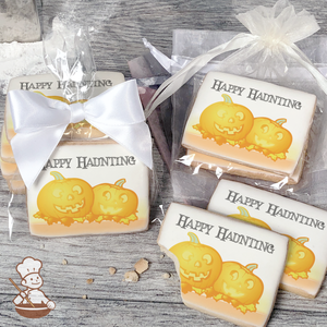 Happy Haunting Jack-o-Lanterns Cookies (Rectangle)