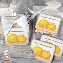 Load image into Gallery viewer, Happy Haunting Jack-o-Lanterns Custom Message Cookies (Rectangle)
