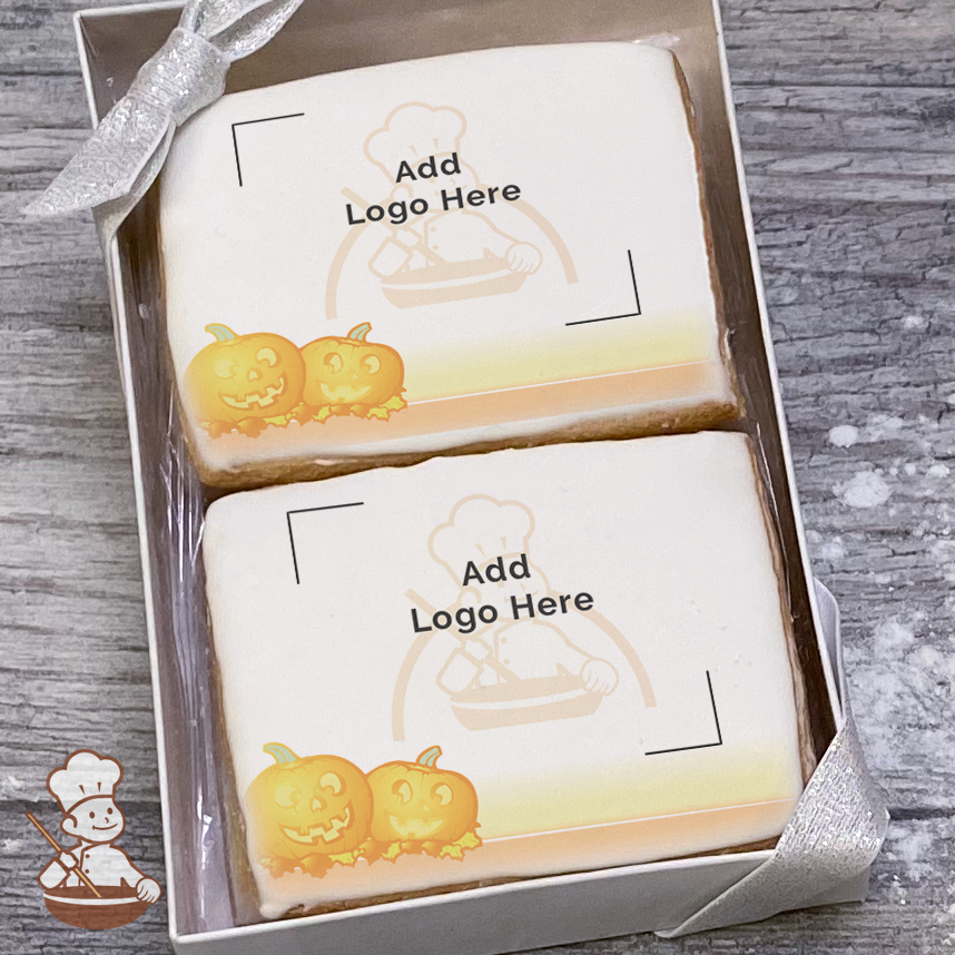 Happy Haunting Jack-o-Lanterns Logo Cookie Small Gift Box (Rectangle)
