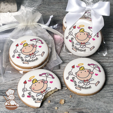 Load image into Gallery viewer, Valentine Cupid Cookies (Round)