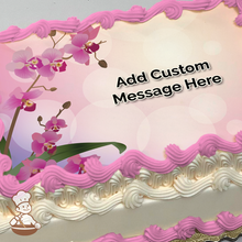 Load image into Gallery viewer, Orchid Love Photo Cake