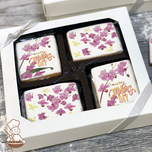 Orchid Love Cookie Gift Box (Rectangle)