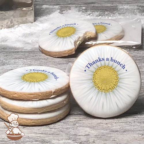 Thanks a bunch flowers Cookies (Round)