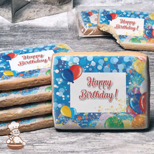 Load image into Gallery viewer, Party Balloons Cookies (Rectangle)