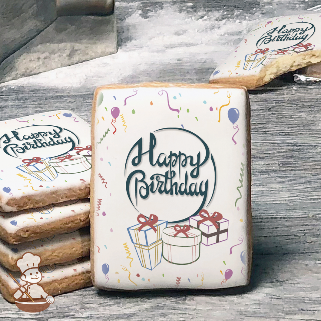 Vintage Birthday Party Cookies (Rectangle)