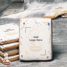 Load image into Gallery viewer, Vintage Birthday Party Logo Cookies (Rectangle)