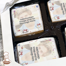 Load image into Gallery viewer, Vintage Birthday Party Photo Cookie Gift Box (Rectangle)