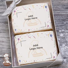 Load image into Gallery viewer, Vintage Birthday Party Logo Cookie Small Gift Box (Rectangle)
