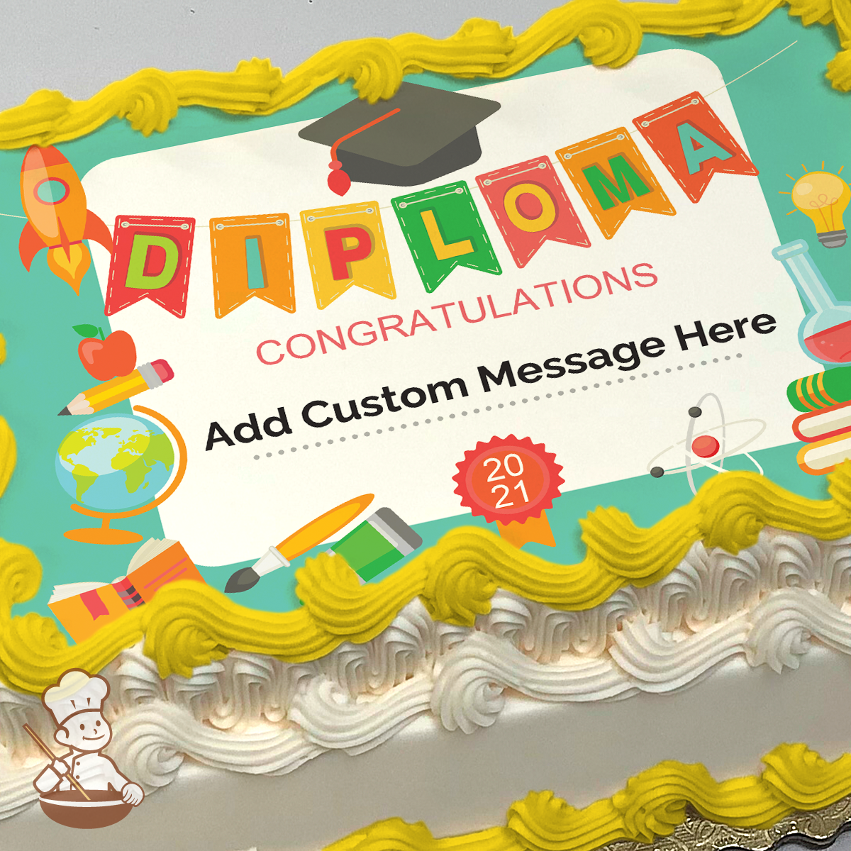 All Learner Diploma Photo Cake