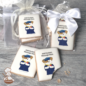 Puppy Graduate Custom Message Cookies (Rectangle)