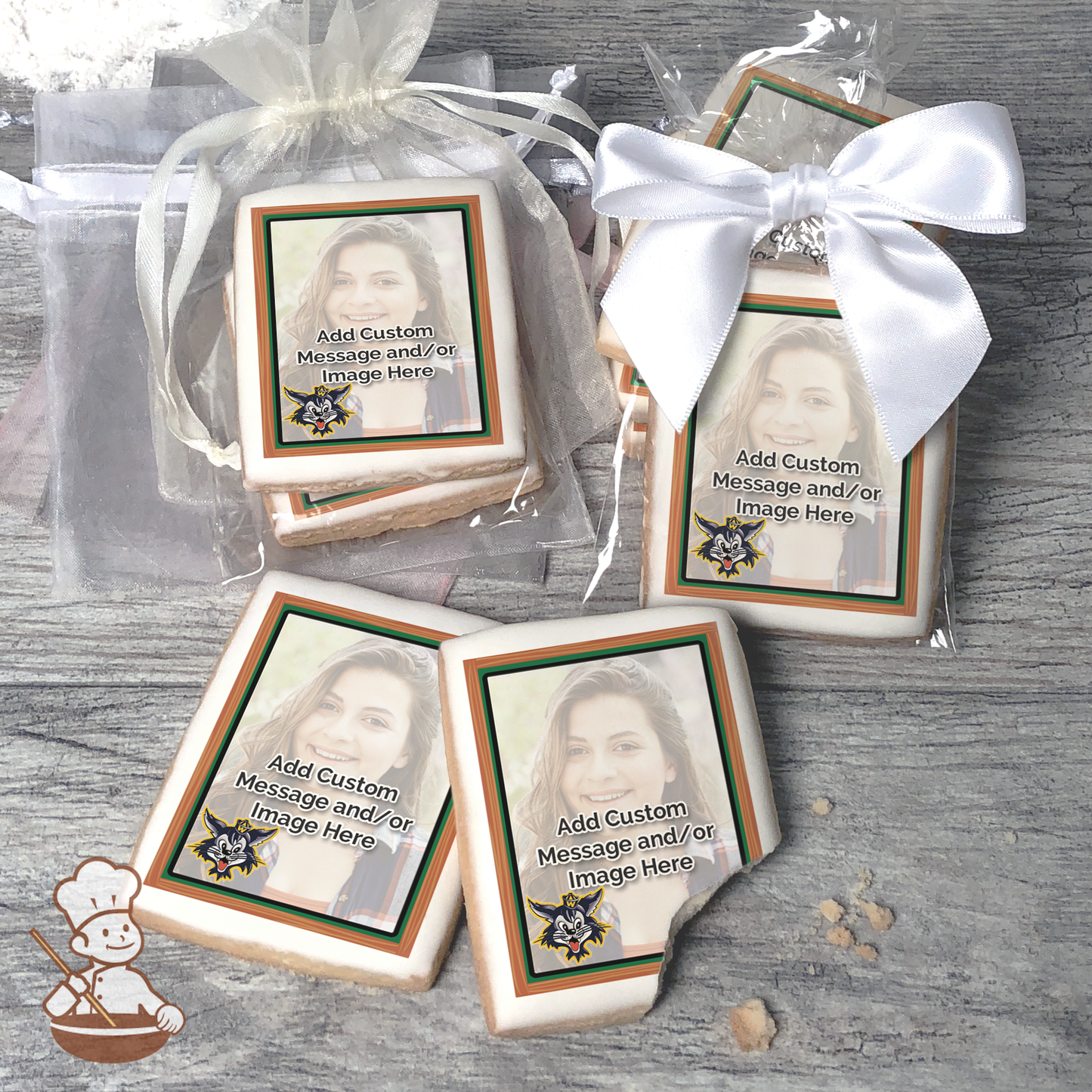 Go Watsonville Wildcatz Photo Cookies (Rectangle)