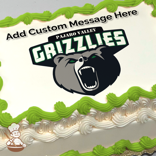 Go Pajaro Valley Grizzlies Photo Cake