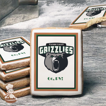 Load image into Gallery viewer, Go Pajaro Valley Grizzlies Cookies (Rectangle)