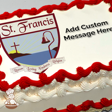 Load image into Gallery viewer, Go St Francis Sharks Photo Cake