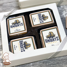 Load image into Gallery viewer, Go Soquel Knights Cookie Gift Box (Rectangle)