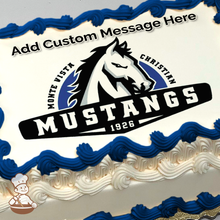 Load image into Gallery viewer, Go Monte Vista Mustangs Photo Cake