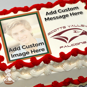 Go Scotts Valley Falcons Custom Photo Cake