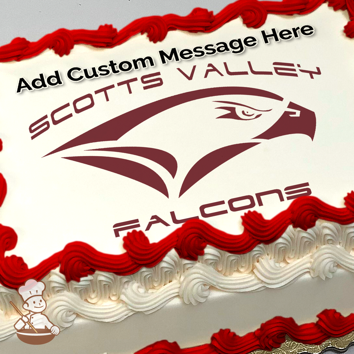 Go Scotts Valley Falcons Photo Cake