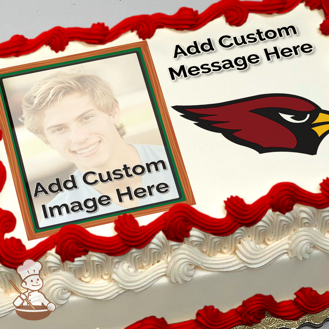 Go Santa Cruz Cardinals Custom Photo Cake