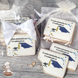 Graduation in Blue Cookies (Rectangle)