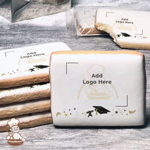 Load image into Gallery viewer, Graduation in Black Logo Cookies (Rectangle)