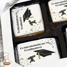 Load image into Gallery viewer, Graduation in Black Cookie Gift Box (Rectangle)