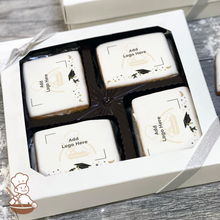 Load image into Gallery viewer, Graduation in Black Logo Cookie Large Gift Box (Rectangle)
