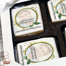 Load image into Gallery viewer, Graduation in Green Photo Cookie Gift Box (Rectangle)