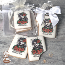 Load image into Gallery viewer, Lady of the Dead Custom Message Cookies (Rectangle)