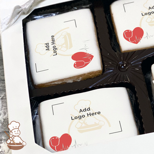 Heart Beats for our Medical Heroes Logo Cookie Large Gift Box (Rectangle)