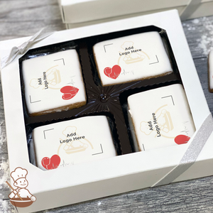 Heart Beats for our Medical Heroes Logo Cookie Large Gift Box (Rectangle)