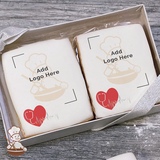 Heart Beats for our Medical Heroes Logo Cookie Small Gift Box (Rectangle)