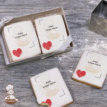 Load image into Gallery viewer, Heart Beats for our Medical Heroes Logo Cookie Small Gift Box (Rectangle)