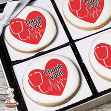 Load image into Gallery viewer, Heart Beats for our Medical Heroes Cookie Gift Box (Round)