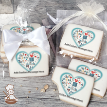Load image into Gallery viewer, Love to all the Medical Heroes Custom Message Cookies (Rectangle)
