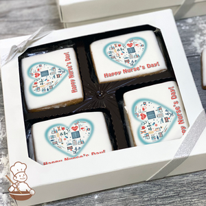 Love to all the Medical Heroes Cookie Gift Box (Rectangle)